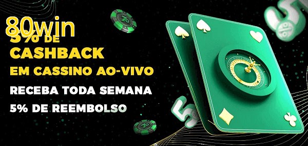 Promoções do cassino ao Vivo 80win